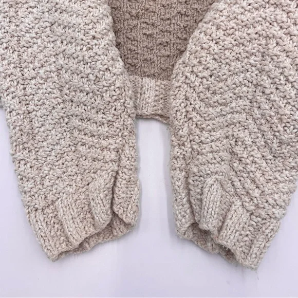 Vintage Sweater Handknit Cottagecore‎ Momcore Linen Cotton Ramie Medium Women - Picture 8 of 9